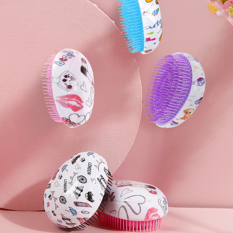 Plastic Hair Comb Fashion Egg Combs Combs